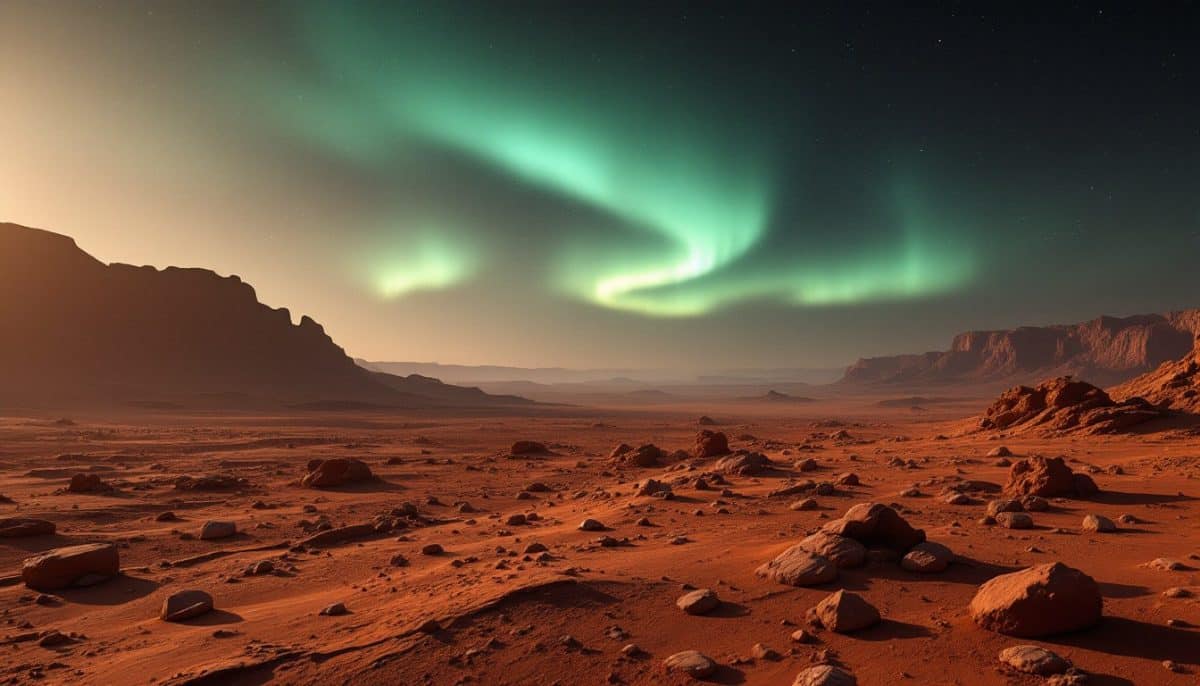 Découverte exceptionnelle : la première aurore observée depuis la surface de Mars