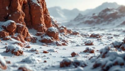 À la découverte du passé climatique de Mars : pluie et chutes de neige intenses