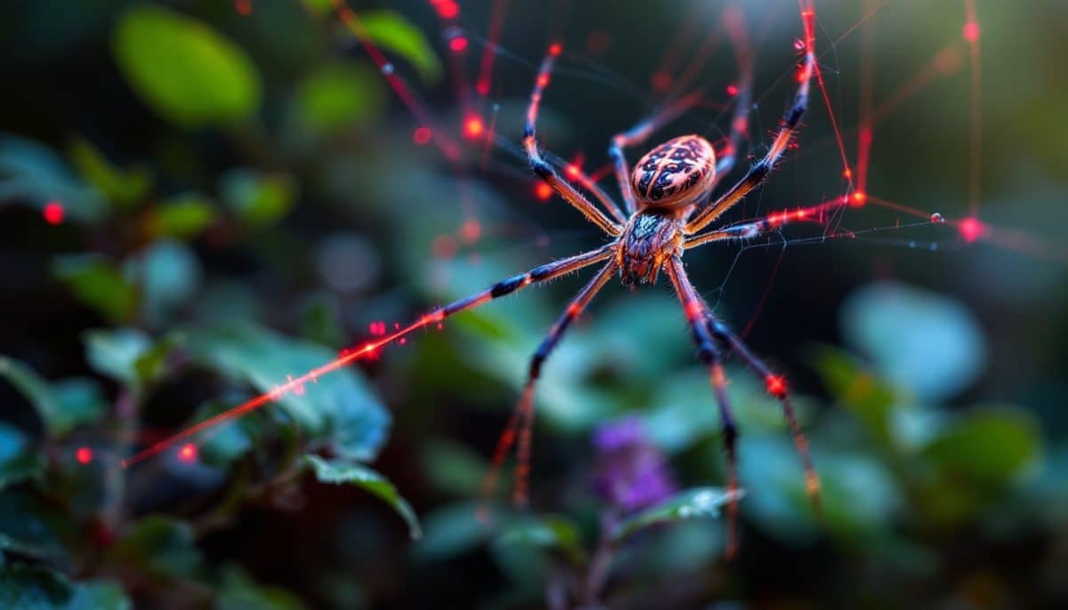 Des scientifiques ont créé une araignée qui tisse des toiles de soie rouge fluorescente