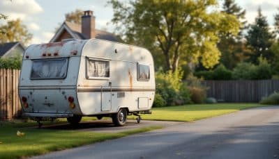 Une lourde amende si vous stationnez votre caravane ou mobil-home chez vous