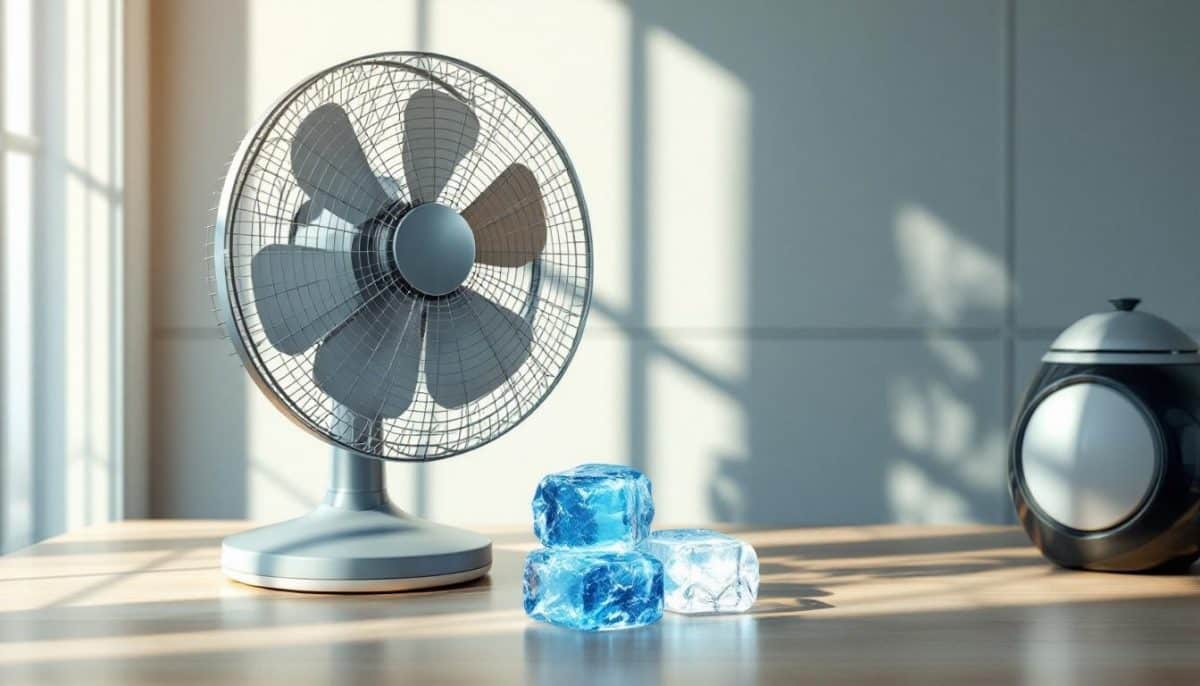 Ventilateur et glaçons : mythe ou solution efficace pour rafraîchir une pièce ?