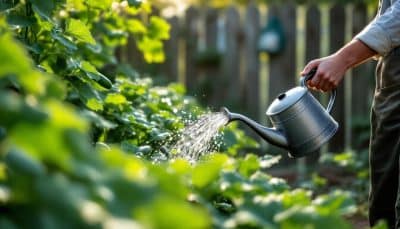 Comment arroser concombres et courgettes pendant la canicule : méthodes et horaires pour un potager productif