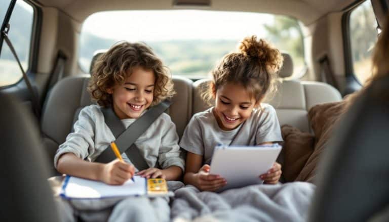Des astuces pour occuper les enfants pendant les longs trajets en voiture