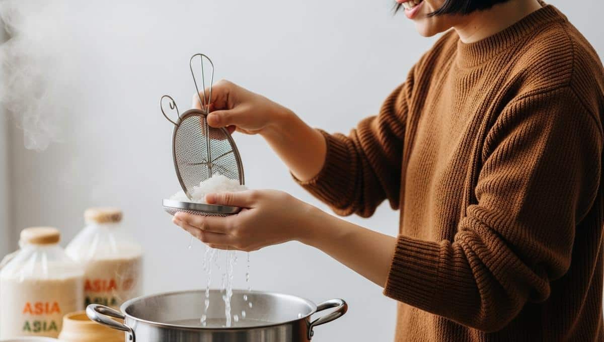 Riz collant : l’erreur d’eau que tout le monde fait le soir… et l’astuce express pour l’éviter