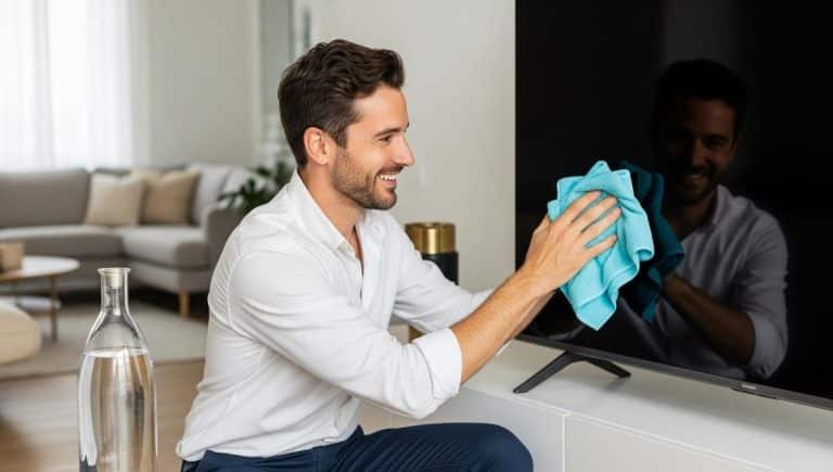 Des traces sur votre écran de télé ? L’astuce infaillible et sans détergent : un seul ingrédient pour le nettoyer