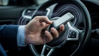 Lepointdujour.fr - Téléphone au volant en France: 135 €, 3 points et jusqu’à 3 ans de suspension du permis