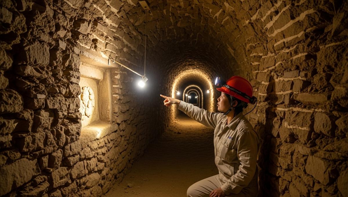 Lepointdujour.fr - Tunnels géants en Chine: des archéologues révèlent un réseau caché sous une ville antique