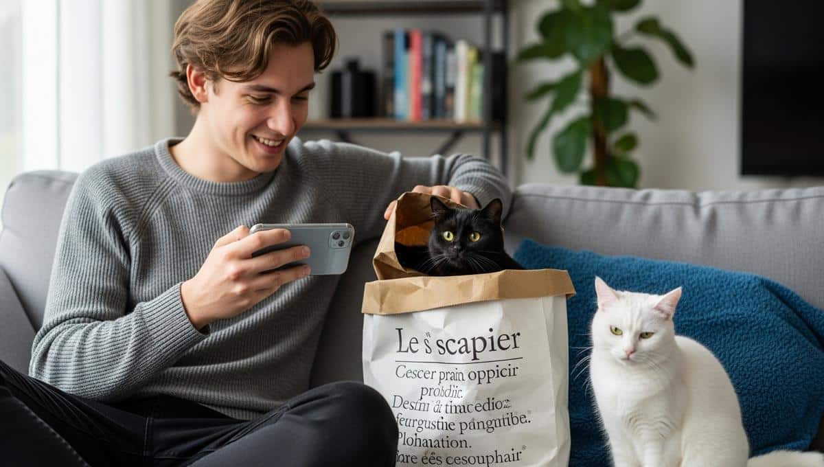 LePointDuJour - TikTok : un chat noir piège son frère dans un sac et cumule plus de 5 millions de vues