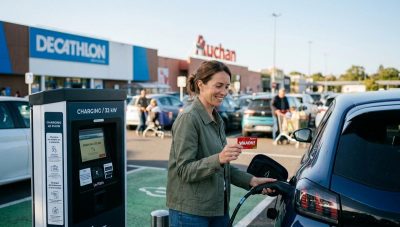 LePointDuJour - Brancher sa voiture électrique chez Auchan ou Decathlon rapporte de l'argent grâce aux cartes de fidélité