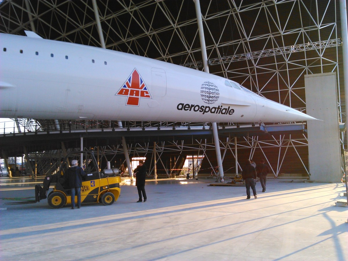 Le Concorde 201 F-WTSB installé dans le hall du musée Aeroscopia à Blagnac